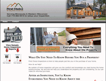 Tablet Screenshot of firstchoice-inspections.com